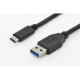 USB C KAB. C/ST&lt;&gt;A/ST 1m V 3.0 3A, 5GB