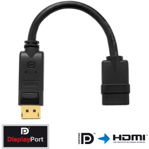 DisplayP.Adapter ST&lt;&gt;HDMI BU Displ.Port ST &lt; &gt; HDMI BU