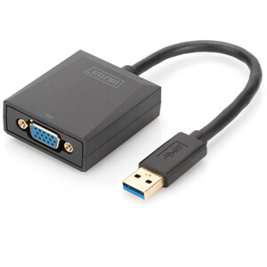DIGITUS DA-70840 - USB 3.0 auf VGA Adapter, 1080p Eingang USB, Ausgang VGA