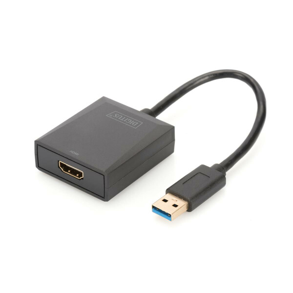 DIGITUS DA-70841 - USB 3.0 auf HDMI Adapter, 1080p Eingang USB, Ausgang HDMI