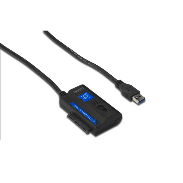 DIGITUS DA-70326 - USB 3.0 zu SATA3 Adapter Kabel 1.2M mit Stromversorgung