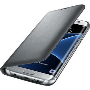 Samsung LED View Cover EF-NG935 Flip-H&uuml;lle f&uuml;r Mobiltelefon Silber Galaxy S7 edge (EF-NG935PSEGWW)