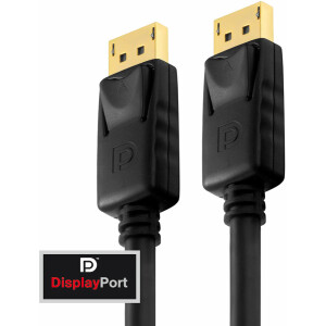 DisplayP.Kabel ST-ST 1m, 4K AWG28, Goldkontakte, DP 1.2