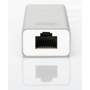 DIGITUS DA-70250-1 - USB 3.0, 3-Port HUB &amp; Gigabit LAN Adapter 3xUSB A/F,1xUSB A/M,1xRJ45 LAN, Win/Mac OS