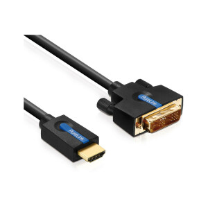 HDMI A-DVI/D Kab. ST-ST 2m Goldkontakte, Retailverpackung