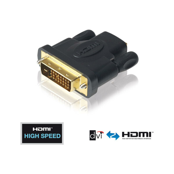 Adapter HDMI A BU&lt;&gt; DVI D ST