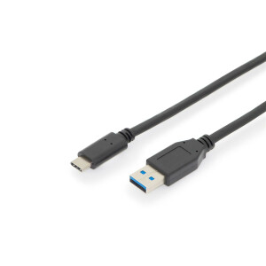 USB C KAB. C/ST&lt;&gt;A/ST 1m V 3.1 USB 3.1GEN 2, 3A, 10GB