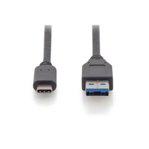 USB C KAB. C/ST&lt;&gt;A/ST 1m V 3.1 USB 3.1GEN 2, 3A, 10GB