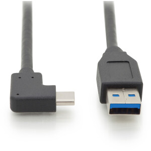 USB C KAB. C/ST 90&deg;&lt;&gt;A/ST 1m USB 3.1GEN 2, 3A,...