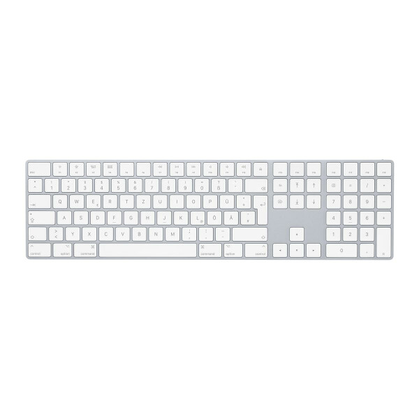 Apple Magic Keyboard with Numeric Keypad - Tastatur - QWERTZ - Silber, Weiß