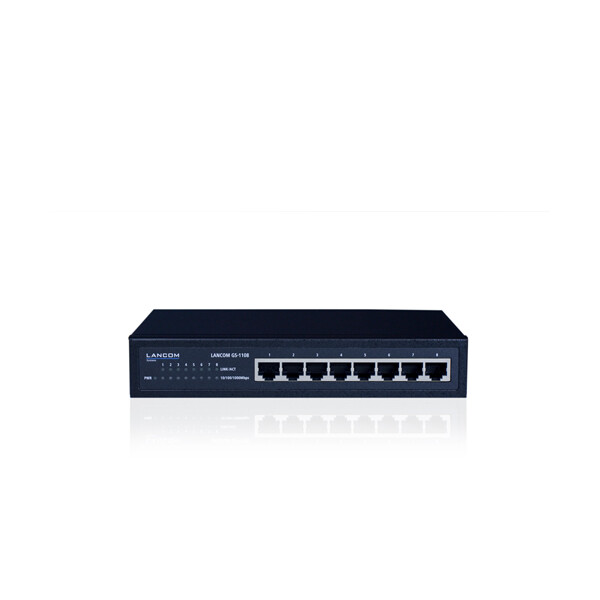 Lancom GS-1108 - Unmanaged - L2 - Gigabit Ethernet (10/100/1000) - Vollduplex