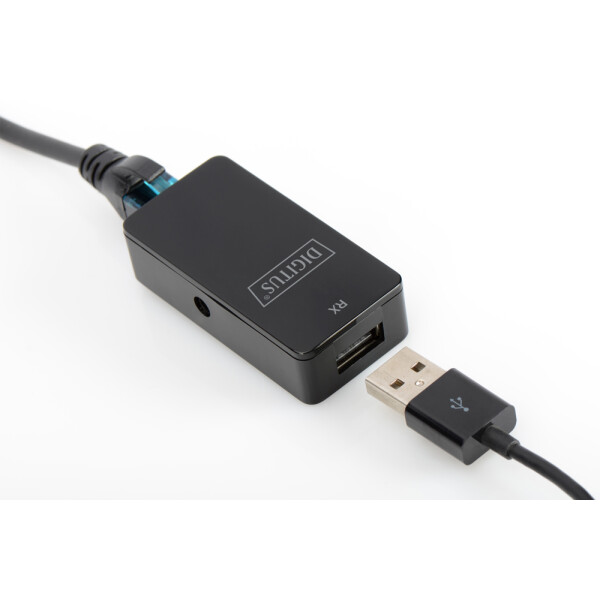 DIGITUS DA-70141 - USB Extender, USB 2.0, 50 m für Gebrauch mit Cat5/5e/6 (UTP, STP or SFT) Kabel