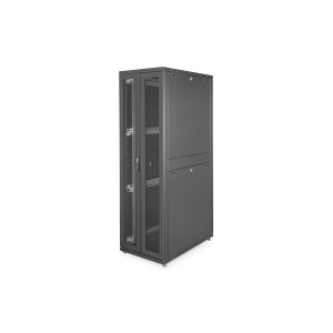 DIGITUS DN-19-SRV-42U-B-1 - 42HE Serverschrank, Unique, 2050x600x1000 mm perforierte Stahlt&uuml;ren, Farbe schwarz (RAL 9005)
