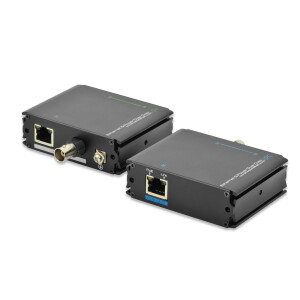 DIGITUS DN-82060 - Fast Ethernet PoE VDSL Extender over CAT / Koaxial 1-port 10/100Mbps PoE in / 1-port out