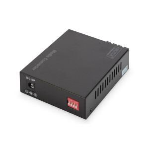 DIGITUS DN-82120-1 - Gigabit Ethernet Medienkonverter, Multimode SC Stecker, 850nm, bis zu 0.5km