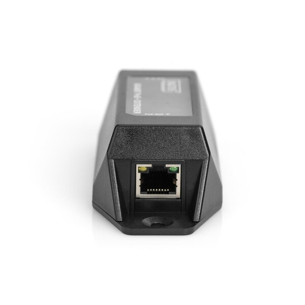 DIGITUS DN-95123 - Gigabit Ethernet PoE+ Repeater, 802.3at 1-port, Power Pins:3/6(+), 1/2(-), 22W