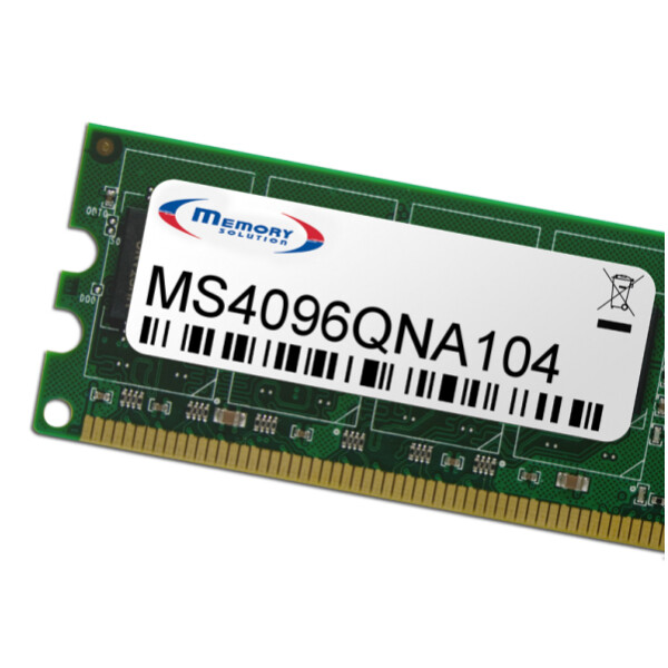 Memorysolution 4GB QNAP TS-453U, TS-453U-RP Rackmount NAS Series