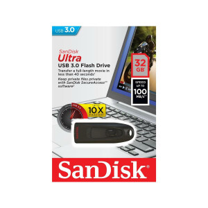 SanDisk Ultra - 32 GB - USB Typ-A - 3.2 Gen 1 (3.1 Gen 1)...