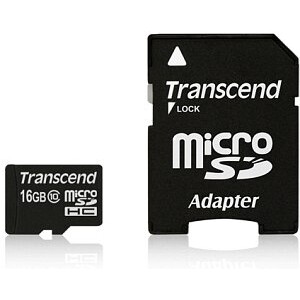 Transcend 16GB microSDHC Class 10 UHS-I - 16 GB -...