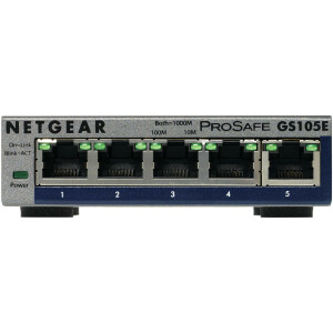 Netgear GS105E-200PES - Managed - L2/L3 - Gigabit...