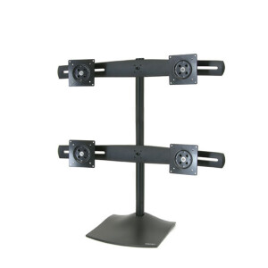 Ergotron DS Series DS100 Quad Monitor Desk Stand - 14 kg - 61 cm (24 Zoll) - 75 x 75 mm - 100 x 100 mm - Schwarz