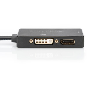 Converter Kab.HDMI-DP/DVI/VGA 3 in 1 Multi-Media Kabel