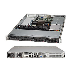 Supermicro SC815TQ-R700WB - Rack - Server - Schwarz - EATX - 1U - Festplatte - LAN - Leistung