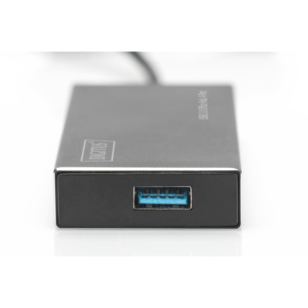 DIGITUS DA-70240-1 - USB 3.0 Hub, 4-port Incl. 5V/2A power supply, Aluminium Gehäuse