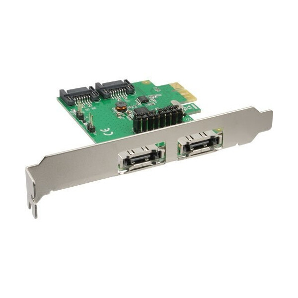 InLine Schnittstellenkarte - 2+2-fach SATA 6Gb/s - PCIe - kein RAID