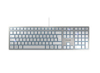 Cherry KC 6000 SLIM Kabelgebundene Tastatur - Silber/...