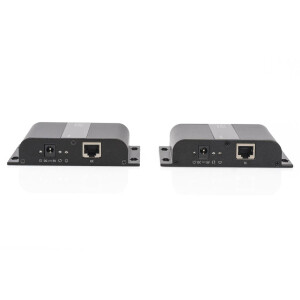 DIGITUS DS-55122 - 4K HDMI Extender Set &uuml;ber IP, 4K*2K@30Hz via Netzwerkkabel (CAT 5/5e/6/7), schwarz