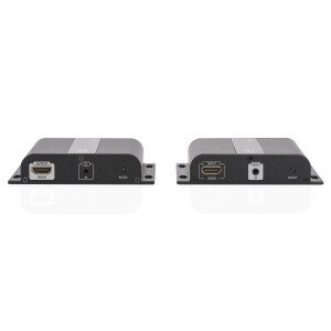 DIGITUS DS-55122 - 4K HDMI Extender Set &uuml;ber IP, 4K*2K@30Hz via Netzwerkkabel (CAT 5/5e/6/7), schwarz