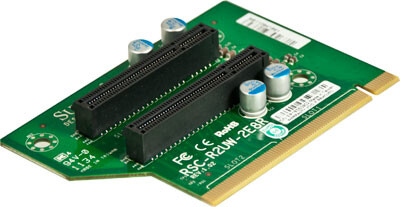 Supermicro RSC R2UW-2E8R - Riser Card - für SC113 TQ-600WB, TQ-R700WB; SC732 i-865B; SC815 TQ-600WB, TQ-R700WB