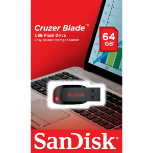 SanDisk Cruzer Blade - 64 GB - USB Typ-A - 2.0 - Ohne...
