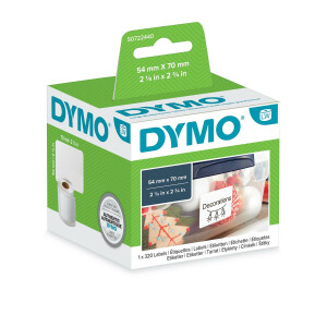 Dymo Disketten-Etiketten 54 x 70 mm wei&szlig; 320 St....