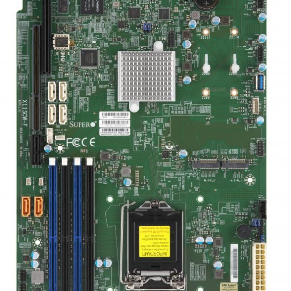 Supermicro X11SCW-F - Intel - LGA 1151 (Socket H4) - Intel® Celeron® - Intel® Pentium® - Intel® Xeon® - DDR4-SDRAM - 128 GB - 1.2 V