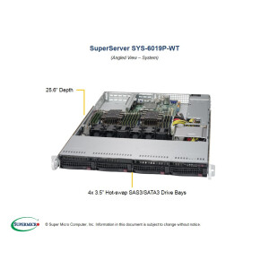 Supermicro SuperServer 6019P-WT - Intel&reg; C621 - LGA...