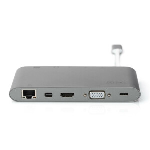 Docking Station, USB C HDMI/MiniDP/VGA/USB/RJ45