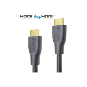 HDMI/A Kab.ST-ST  0,5m UHD 8K 3D, 8K, HDMI 2.1, Schwarz