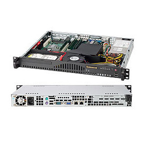 Supermicro SC512-203B - Rack - Server - Schwarz - ATX -...