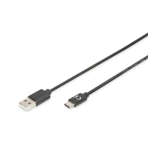 USB C KAB. C/ST<>A/ST 4m V 2.0 USB 2.0, 3A, 480Mbps