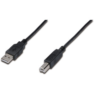 USB KAB. A/ST&lt;&gt;B/ST  1m USB 2.0 kompatibel, AWG28