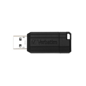 Verbatim PinStripe - USB-Stick 16 GB - Schwarz - 16 GB -...