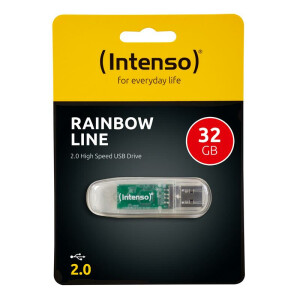 Intenso Rainbow Line - 32 GB - USB Typ-A - 2.0 - 28 MB/s...