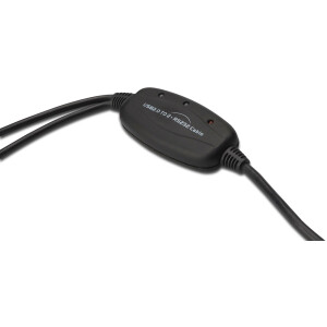 DIGITUS DA-70158 - USB zu Serial Adapter, RS232 2 x RS232, cable type, Chipsatz: FT2232H, 1.5m