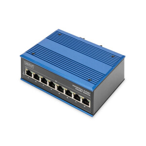Industrie GE Switch, 8Port 8x10/100/1000Base-TX, DINrail