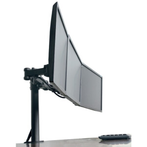 Techly Schreibtischhalterung f&uuml;r 3 LCD TV LED...