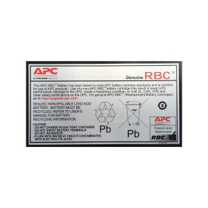 APC APCRBC110 - Plombierte Bleis&auml;ure (VRLA) - Schwarz - 84 VAh - 5 Jahr(e) - 2,5 kg - 151 mm