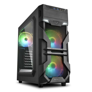 Sharkoon VG7-W RGB - Midi ATX Tower - PC - Acryl -...