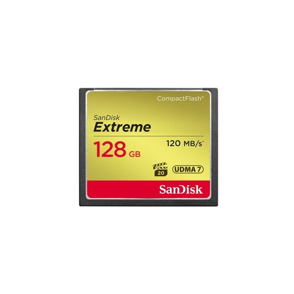 SanDisk CF Extreme 128GB - 128 GB - Kompaktflash - 120 MB/s - 85 MB/s - Schwarz